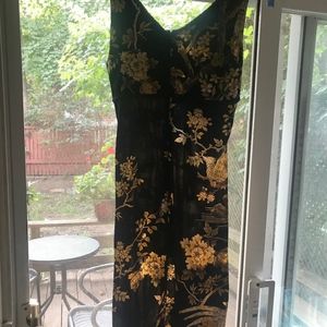 Roberto Cavalli Flower Yellow and Black dress